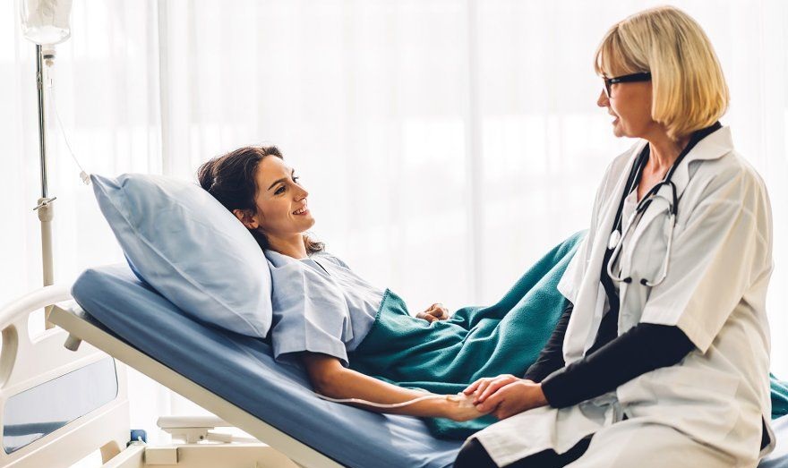 Nurse Caring Patient